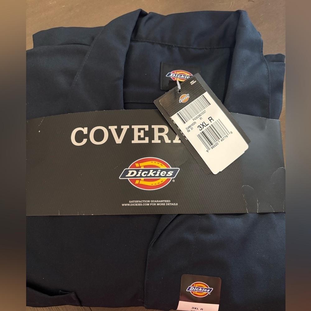 NWT Dickies Navy Blue Coveralls Sz 3XL - Picture 2 of 9